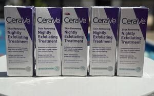 (5)CeraVe Skin Renewing Nightly Exfoliating Treatment Serum Anti Aging 1.7 fl oz